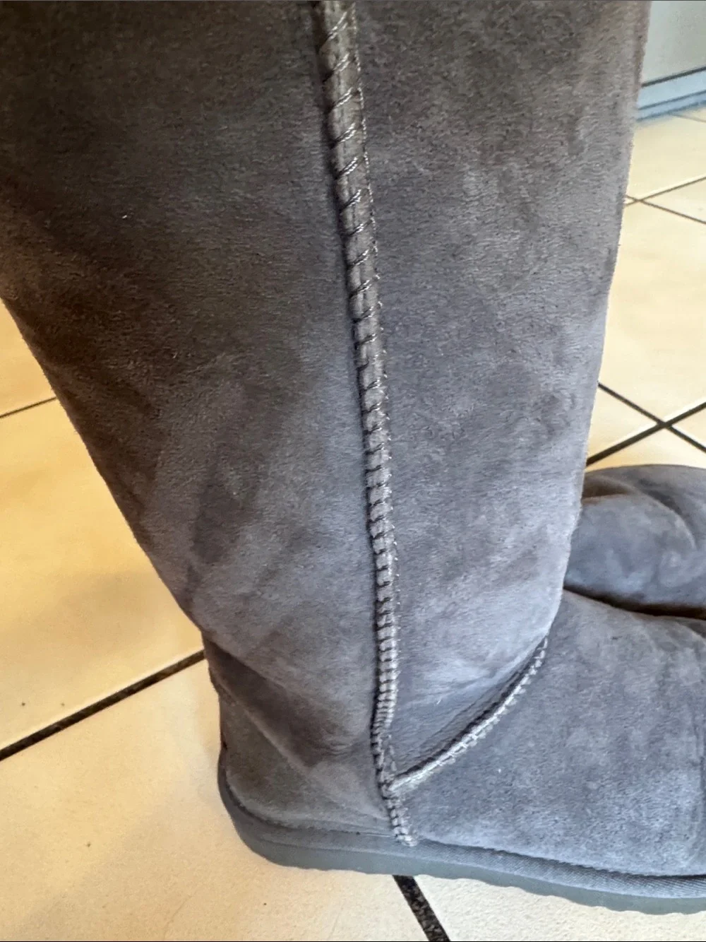 UGG Women's Tall Suede Winter Boots in Gray